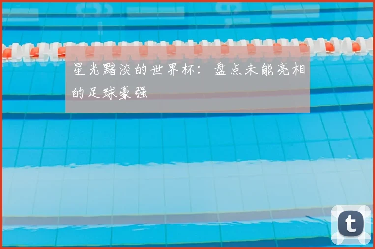 星光黯淡的世界杯：盘点未能亮相的足球豪强
